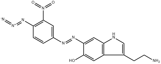 4-azido-3-nitrophenyl-azo-(5-hydroxytryptamine) Structure