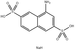 4-aminonaphthalene-2,6-disulphonic acid, sodium salt Structure