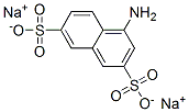 4-aminonaphthalene-2,7-disulphonic acid, sodium salt Structure