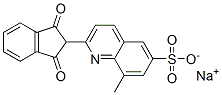 sodium 2-(2,3-dihydro-1,3-dioxo-1H-inden-2-yl)-8-methylquinoline-6-sulphonate Structure