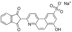 sodium 3-(2,3-dihydro-1,3-dioxo-1H-inden-2-yl)-7-hydroxybenzo[f]quinoline-9-sulphonate Structure