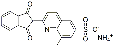 ammonium 2-(2,3-dihydro-1,3-dioxo-1H-inden-2-yl)-8-methylquinoline-6-sulphonate Structure