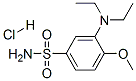 3-(diethylamino)-4-methoxybenzenesulphonamide monohydrochloride Structure