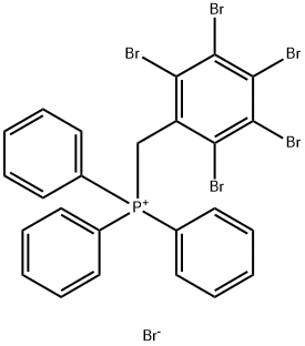 [(pentabromophenyl)methyl]triphenylphosphonium bromide  구조식 이미지