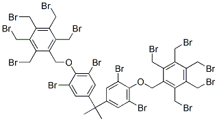 1,1'-isopropylidenebis[3,5-dibromo-4-[[pentakis(bromomethyl)phenyl]methoxy]benzene] Structure