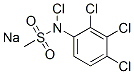 sodium chloro-N-(3,,-trichlorophenyl)methanesulphonamidate Structure