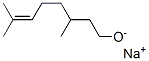 Sodium 3,7-dimethyl-6-octene-1-olate Structure