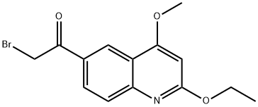 2-broMo-1-(2-ethoxy-4-Methoxyquinolin-6-yl)ethanone Structure