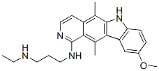 N-[3-(Ethylamino)propyl]-5,11-dimethyl-9-methoxy-6H-pyrido[4,3-b]carbazole-1-amine 구조식 이미지