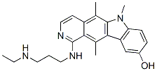 1-[[3-(Ethylamino)propyl]amino]-5,6,11-trimethyl-6H-pyrido[4,3-b]carbazol-9-ol Structure