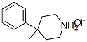 4-methyl-4-phenylpiperidinium chloride Structure