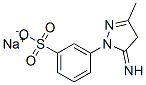 sodium m-(4,5-dihydro-5-imino-3-methyl-1H-pyrazol-1-yl)benzenesulphonate 구조식 이미지