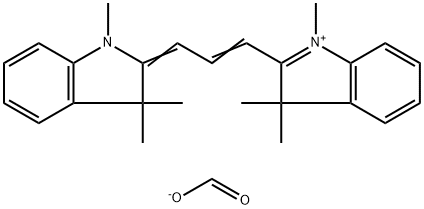 2-[3-(1,3-dihydro-1,3,3-trimethyl-2H-indol-2-ylidene)prop-1-enyl]-1,3,3-trimethyl-3H-indolium formate 구조식 이미지