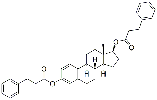 estra-1,3,5(10)-triene-3,17beta-diol bis(benzenepropionate)  Structure