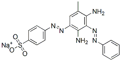 sodium p-[[4,6-diamino-5-(phenylazo)-m-tolyl]azo]benzenesulphonate Structure