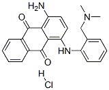 1-amino-4-[[[(dimethylamino)methyl]phenyl]amino]anthraquinone monohydrochloride Structure