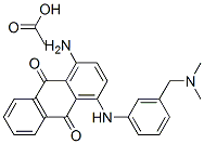 1-amino-4-[[3-[(dimethylamino)methyl]phenyl]amino]anthraquinone, compound with acetic acid (1:1) Structure