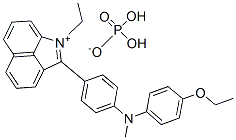 2-[4-[(4-ethoxyphenyl)methylamino]phenyl]-1-ethylbenz[cd]indolium dihydrogen phosphate Structure