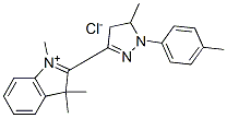 2-[4,5-dihydro-5-methyl-1-(p-tolyl)-1H-pyrazol-3-yl]-1,3,3-trimethyl-3H-indolium chloride Structure