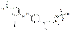 [2-[[4-[(2-시아노-4-니트로페닐)아조]페닐]에틸아미노]에틸]트리메틸암모늄황산수소 구조식 이미지