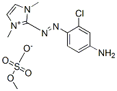 2-[(4-amino-2-chlorophenyl)azo]-1,3-dimethyl-1H-imidazolium methyl sulphate 구조식 이미지