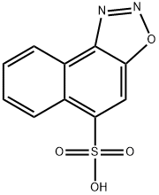 나프트[1,2-d][1,2,3]옥사디아졸-5-술폰산 구조식 이미지