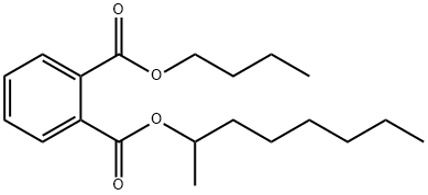 BUTYL OCTYL PHTHALATE 구조식 이미지