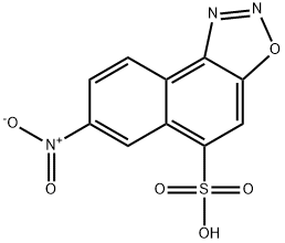 7-nitronaphth[1,2-d][1,2,3]oxadiazole-5-sulphonic acid  Structure