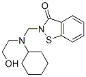 2-[[cyclohexyl(2-hydroxyethyl)amino]methyl]-1,2-benzisothiazol-3(2H)-one 구조식 이미지