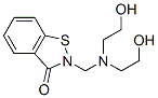 2-[[bis(2-hydroxyethyl)amino]methyl]-1,2-benzisothiazol-(2H)-one Structure