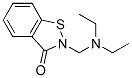 2-[(diethylamino)methyl]-1,2-benzisothiazol-3(2H)-one Structure