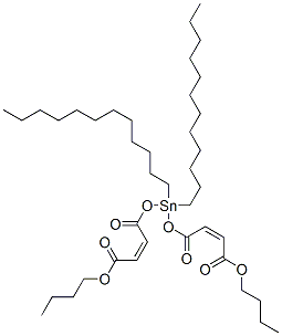 butyl (Z,Z)-6,6-didodecyl-4,8,11-trioxo-5,7,12-trioxa-6-stannahexadeca-2,9-dienoate 구조식 이미지