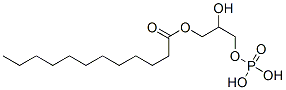 2-하이드록시-3-(포스포노옥시)프로필라우레이트 구조식 이미지