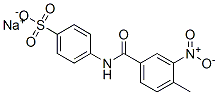 나트륨4-(4-메틸-3-니트로벤조일아미노)벤젠설포네이트 구조식 이미지