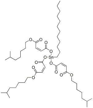 triisooctyl 4,4',4''-[(dodecylstannylidyne)tris(oxy)]tris[4-oxoisocrotonate] Structure