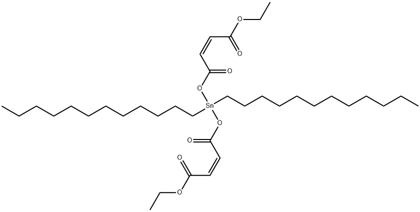ethyl (Z,Z)-9,9-didodecyl-4,7,11-trioxo-3,8,10-trioxa-9-stannatetradeca-5,12-dien-14-oate 구조식 이미지