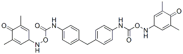 2,6-dimethyl-1,4-benzoquinone 4,4'-[O,O'-[methylenebis(p-phenyleneiminocarbonyl)]dioxime] 구조식 이미지