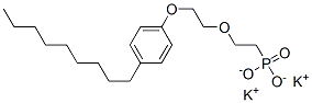 칼륨[2-[2-(4-노닐페녹시)에톡시]에틸]포스포네이트 구조식 이미지