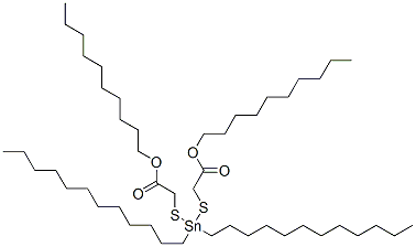 decyl 4,4-didodecyl-7-oxo-8-oxa-3,5-dithia-4-stannaoctadecanoate 구조식 이미지