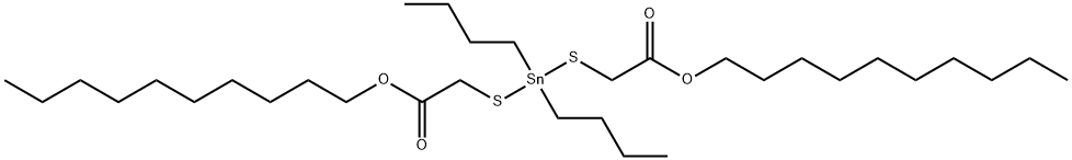 decyl 4,4-dibutyl-7-oxo-8-oxa-3,5-dithia-4-stannaoctadecanoate Structure