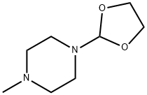 Piperazine, 1-(1,3-dioxolan-2-yl)-4-methyl- (9CI) Structure