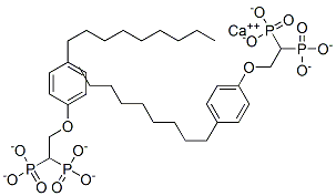 칼슘디[2-(4-노닐페녹시)에틸]디포스포네이트 구조식 이미지