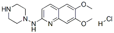 2-PIPERAZINE-4-AMINO-6,7-DIMETHOXY QUINOLINE HYDROCHLORIDE 구조식 이미지