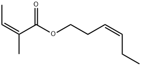 (Z,Z)-3-hexenyl 2-methyl-2-butenoate Structure