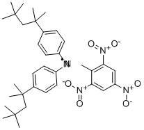 2,2-Di(4-tert-octylphenyl)-1-picrylhydrazyl, free radical Structure