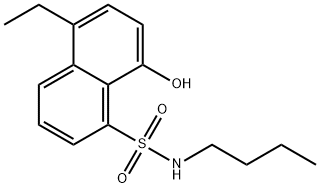 N-부틸-5-에틸-8-히드록시나프탈렌-1-술폰아미드 구조식 이미지