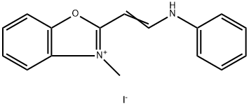 3-methyl-2-[2-(phenylamino)vinyl]benzoxazolium iodide Structure