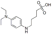 4-[[4-(diethylamino)phenyl]amino]butane-1-sulphonic acid  Structure