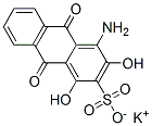 potassium 4-amino-9,10-dihydro-1,3-dihydroxy-9,10-dioxoanthracene-2-sulphonate 구조식 이미지