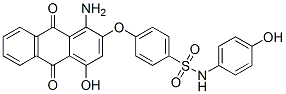 4-[(1-amino-9,10-dihydro-4-hydroxy-9,10-dioxo-2-anthryl)oxy]-N-(4-hydroxyphenyl)benzenesulphonamide Structure
